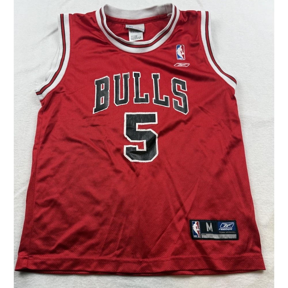 Chicago Bulls #5 Jalen Rose Jersey Youth Size M (10-12)